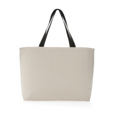 Logo trade business gifts image of: Impact Aware™ 285 gsm rcanvas large cooler tote undyed