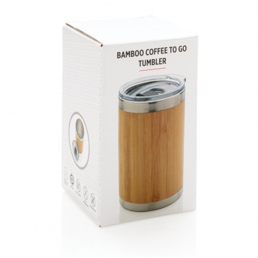 Logo trade advertising products image of: Bamboo coffee to go tumbler