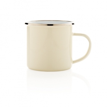 Logo trade advertising products image of: Vintage enamel mug
