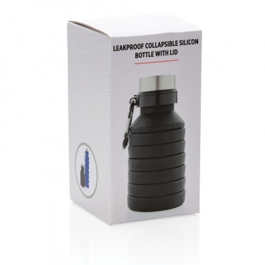 Logotrade advertising product image of: Leakproof collapsible silicone bottle with lid