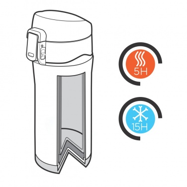 Logo trade promotional giveaways image of: Easy lock vacuum mug