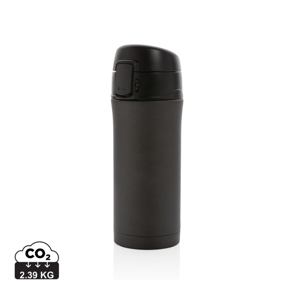 Logo trade promotional item photo of: Metallic easy lock vacuum mug