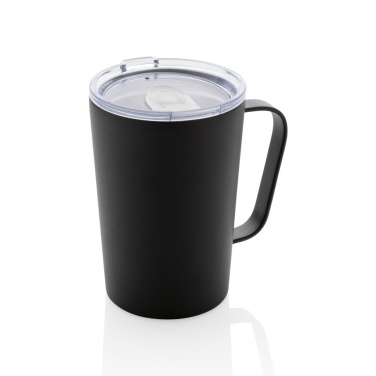 Logo trade promotional item photo of: RCS Recycled stainless steel modern vacuum mug with lid