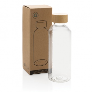 Logo trade corporate gift photo of: RCS RPET bottle with bamboo lid