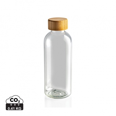 Logo trade promotional gift photo of: RCS RPET bottle with bamboo lid