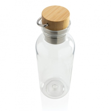 Logotrade promotional item picture of: RCS RPET bottle with bamboo lid and handle