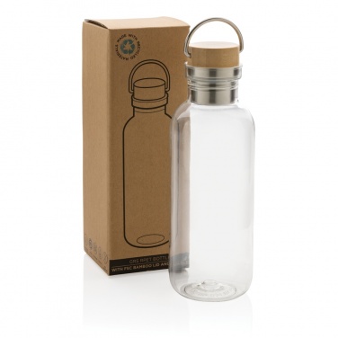 Logotrade promotional gift image of: RCS RPET bottle with bamboo lid and handle