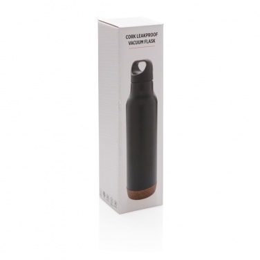 Logo trade promotional giveaways picture of: Cork leakproof vacuum flask