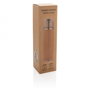 Logotrade advertising product image of: Bamboo vacuum travel flask