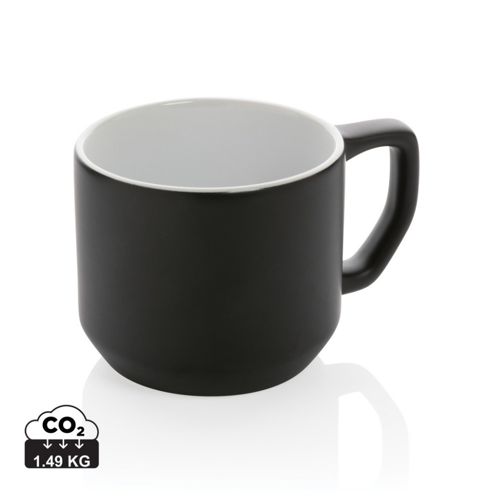 Logo trade corporate gifts image of: Ceramic modern mug 350ml