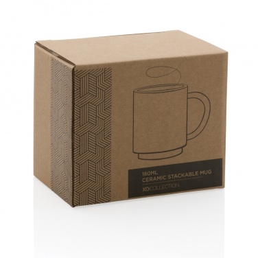 Logo trade promotional giveaways picture of: Ceramic stackable mug 180ml