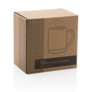 Logotrade promotional gifts photo of: Ceramic mug with cork base 280ml