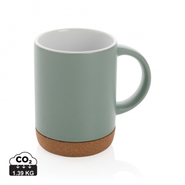 Logo trade promotional item photo of: Ceramic mug with cork base 280ml