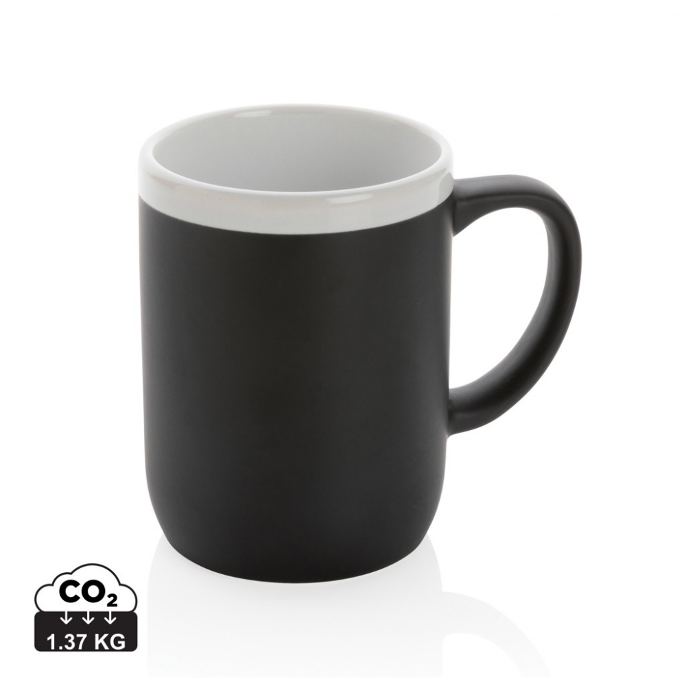 Logotrade promotional item picture of: Ceramic mug with white rim 300ml