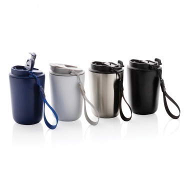 Logotrade promotional gifts photo of: Cuppa RCS re-steel vacuum tumbler with lanyard