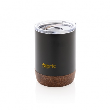 Logo trade corporate gifts image of: RCS Re-steel cork small vacuum coffee mug