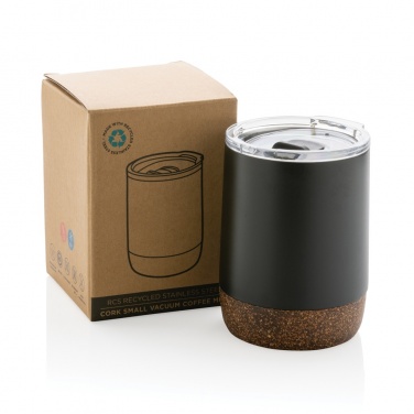 Logo trade promotional merchandise photo of: RCS Re-steel cork small vacuum coffee mug