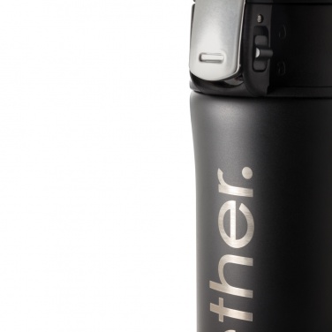 Logotrade promotional product picture of: RCS Recycled stainless steel easy lock vacuum mug