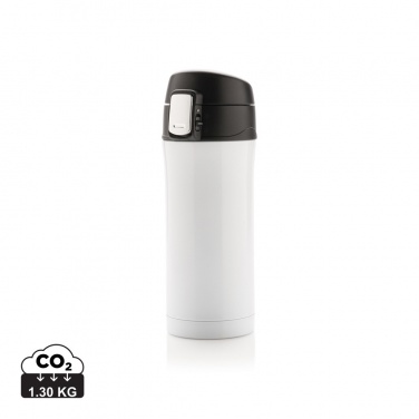 Logo trade promotional merchandise photo of: RCS Recycled stainless steel easy lock vacuum mug