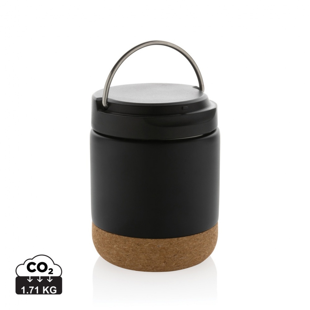 Logo trade promotional merchandise photo of: Savory RCS certified recycled stainless steel foodflask