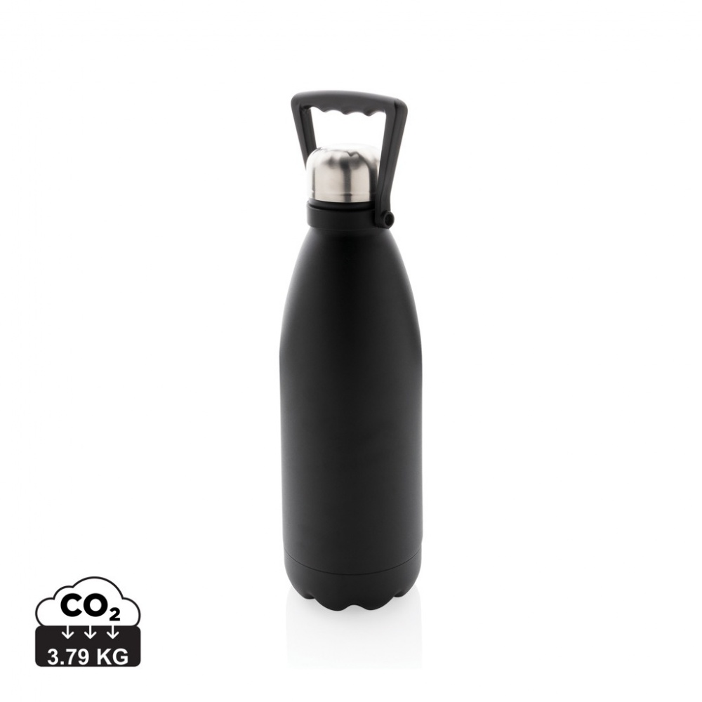 Logo trade promotional merchandise image of: RCS Recycled stainless steel large vacuum bottle 1.5L