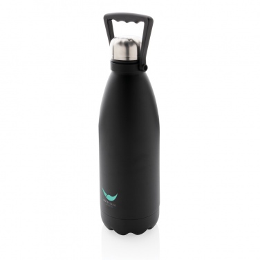 Logotrade corporate gift picture of: RCS Recycled stainless steel large vacuum bottle 1.5L