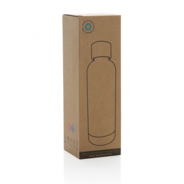 Logotrade promotional merchandise photo of: Wood RCS certified recycled stainless steel vacuum bottle
