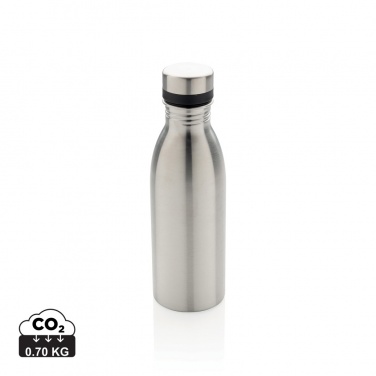 Logo trade business gifts image of: RCS Recycled stainless steel deluxe water bottle