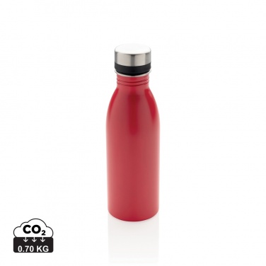 Logo trade promotional items picture of: RCS Recycled stainless steel deluxe water bottle