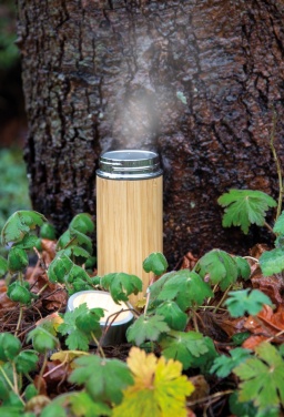 Logotrade promotional gifts photo of: Leak proof bamboo vacuum bottle
