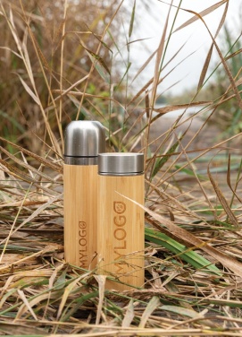Logotrade advertising product image of: Leak proof bamboo vacuum bottle