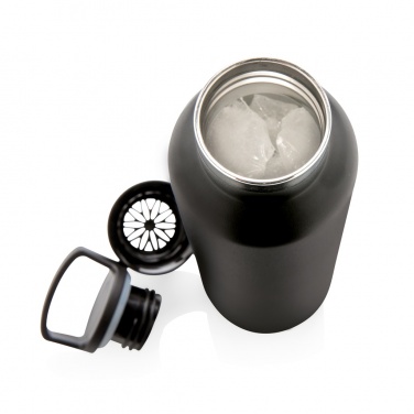 Logo trade promotional giveaways image of: Vacuum insulated leak proof standard mouth bottle