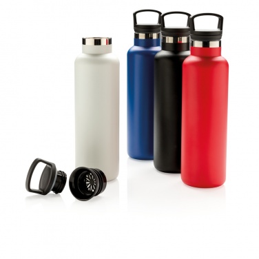 Logo trade corporate gifts image of: Vacuum insulated leak proof standard mouth bottle