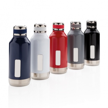 Logotrade business gift image of: Leak proof vacuum bottle with logo plate