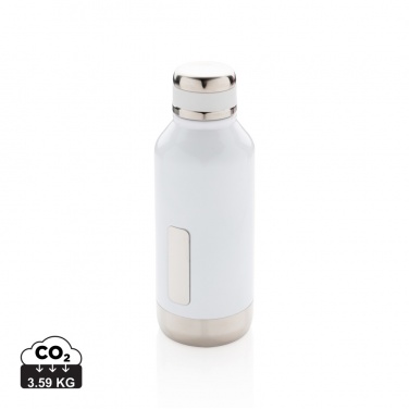 Logo trade business gifts image of: Leak proof vacuum bottle with logo plate