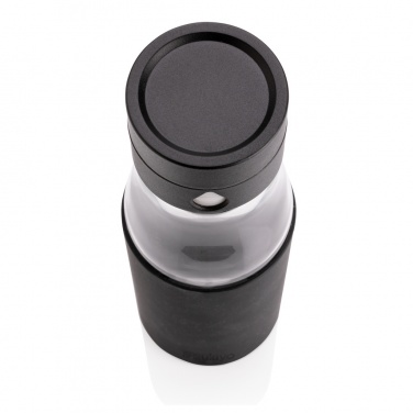 Logotrade promotional giveaway picture of: Ukiyo glass hydration tracking bottle with sleeve