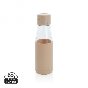 Logotrade promotional products photo of: Ukiyo glass hydration tracking bottle with sleeve