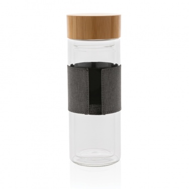 Logotrade promotional products photo of: Impact double wall borosilicate glass bottle