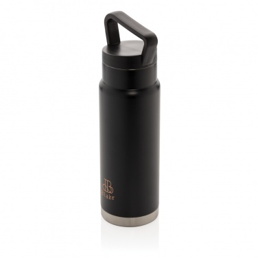 Logo trade promotional gifts image of: Leakproof vacuum on-the-go bottle with handle