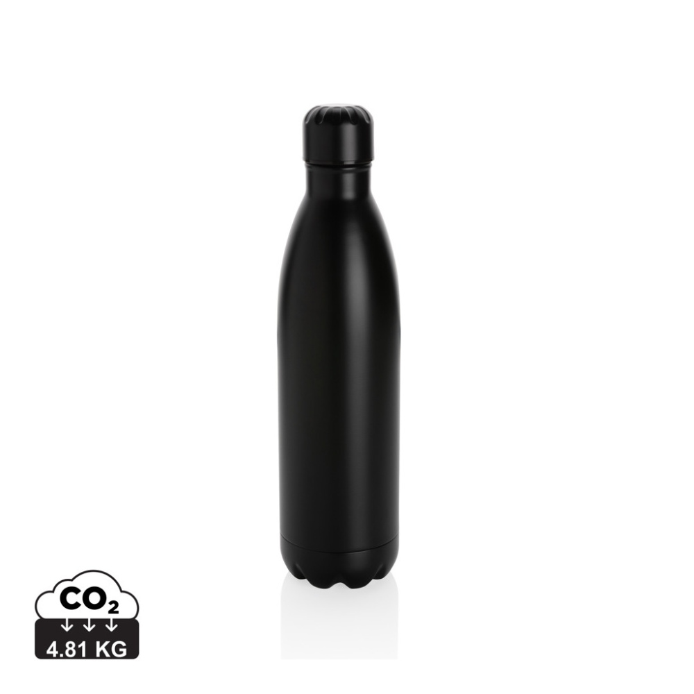 Logo trade promotional giveaways image of: Solid colour vacuum stainless steel bottle 750ml