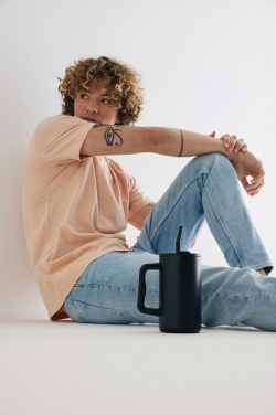 Logo trade advertising products picture of: Cube RCS certified recycled steel mug 800ml