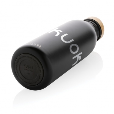 Logo trade corporate gifts image of: Avira Alcor RCS Re-steel single wall water bottle 600 ML