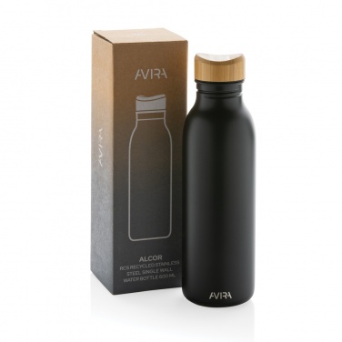 Logotrade promotional merchandise image of: Avira Alcor RCS Re-steel single wall water bottle 600 ML