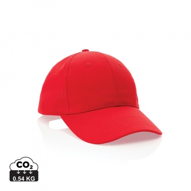 Logo trade promotional giveaway photo of: Impact 6 panel 190gr Recycled cotton cap with AWARE™ tracer
