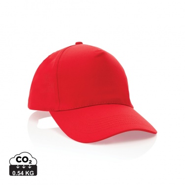 Logotrade business gifts photo of: Impact 5 panel 190gr Recycled cotton cap with AWARE™ tracer