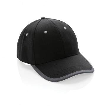 Logo trade promotional merchandise picture of: Impact AWARE™ Brushed rcotton 6 panel contrast cap 280gr
