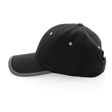 Logo trade promotional gift photo of: Impact AWARE™ Brushed rcotton 6 panel contrast cap 280gr