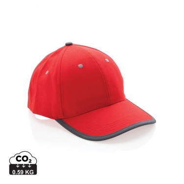 Logotrade promotional item image of: Impact AWARE™ Brushed rcotton 6 panel contrast cap 280gr