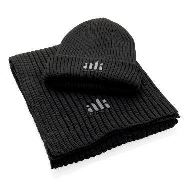 Logotrade promotional items photo of: Impact AWARE™ Polylana® knitted scarf 180 x 25cm