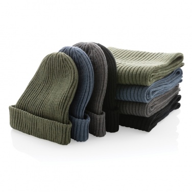 Logotrade promotional giveaways photo of: Impact AWARE™ Polylana® knitted scarf 180 x 25cm